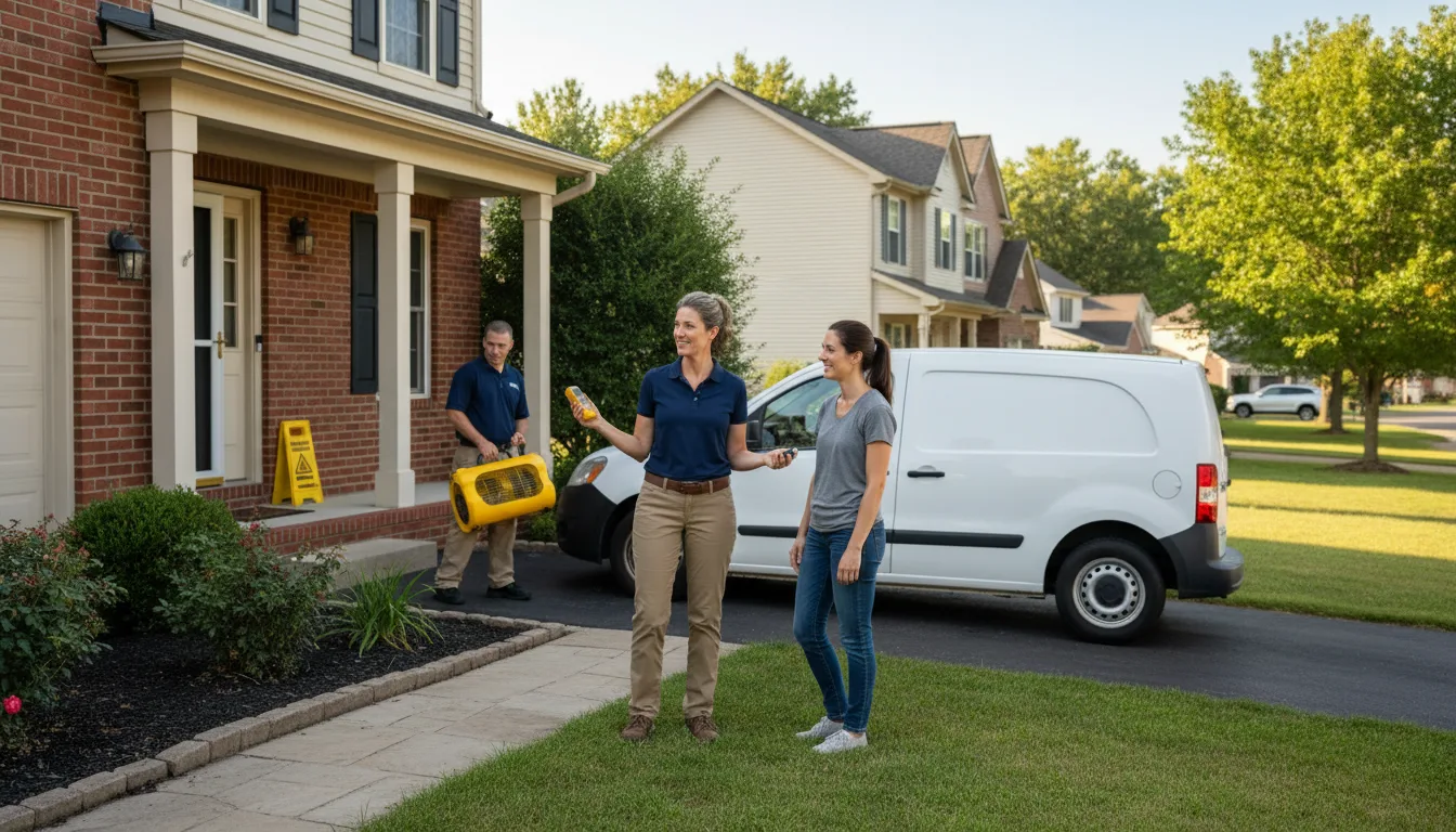Residential water damage restoration in Fifield, WI